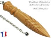 Pendule Egyptien Thot en Bois d'Olivier Gravé Pièce Unique N°THOOL-211