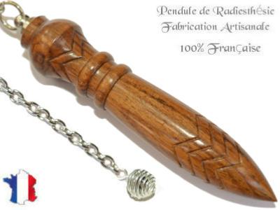 Pendule de Thot Plombé en Bois de Santal Pièce Unique N°THOSANPLPT- 1