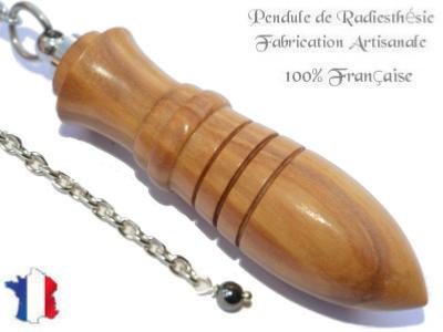 Pendule Amon Création en Bois d'Olivier Pièce Unique N°AMOL-51