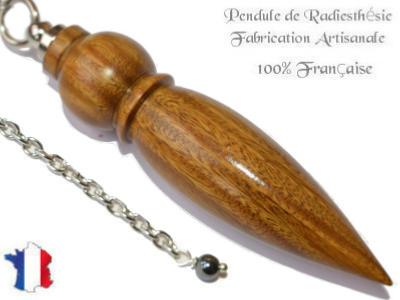 Pendule Goutte en Bois de Palo Santo Pièce Unique N°GOUPAL-1