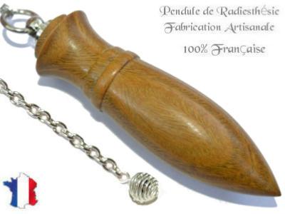 Pendule Amon Plombé Création en Bois de Palo Santo Pièce Unique N°AMPALOPL-13