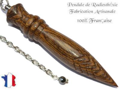 Pendule Egyptien Thot en Bois de Bocote Gravé Pièce Unique N°THOTBOC-3