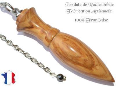 Pendule Amon Création en Bois d'Olivier Pièce Unique N°AMOL-49