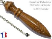 Pendule Egyptien Thot en Bois de Palo Santo Gravé Pièce Unique N°THOTPALO-33